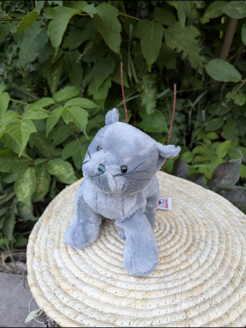 Ganz Webkinz Charcoal Cat Plush Y2K Vintage Toy HM152 Kidcore Catcore